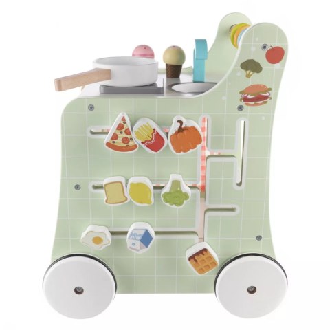 Kuchnia drewniana na kółkach Wood