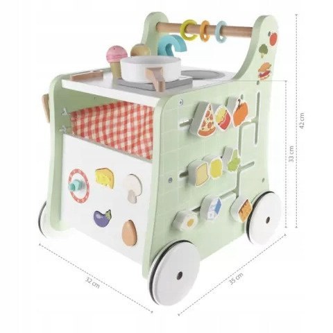 Kuchnia drewniana na kółkach Wood