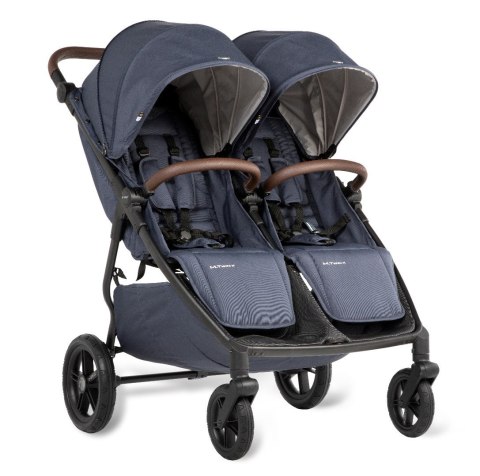 M.Twin x Wózek Bliźniaczy Mast Swiss Design - Blueberry (Koła HP)