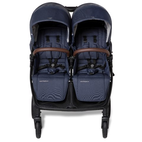 M.Twin x Wózek Bliźniaczy Mast Swiss Design - Blueberry (Koła Light)