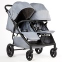 M.Twin x Wózek Bliźniaczy Mast Swiss Design - Glacier Lake, Koła Light, Regulowana Rączka