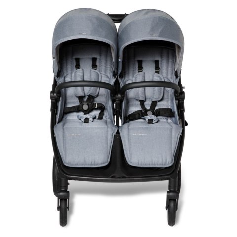 M.Twin x Wózek Bliźniaczy Mast Swiss Design - Glacier Lake, Koła Light, Regulowana Rączka