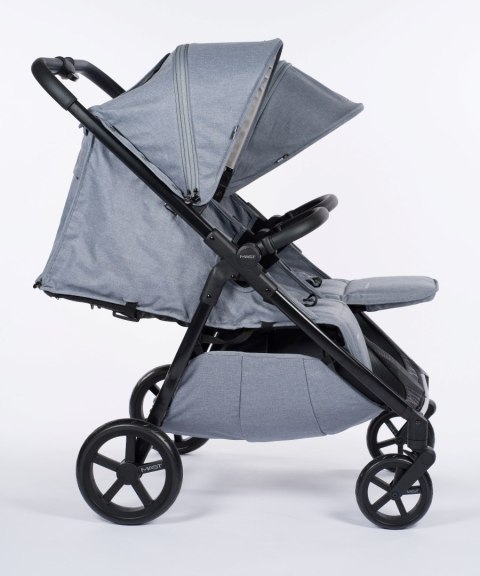 M.Twin x Wózek Bliźniaczy Mast Swiss Design - Glacier Lake (Koła Light) Stała Rączka