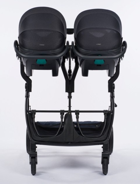 M.Twin x Wózek Bliźniaczy Mast Swiss Design - Onyx (Koła HP)