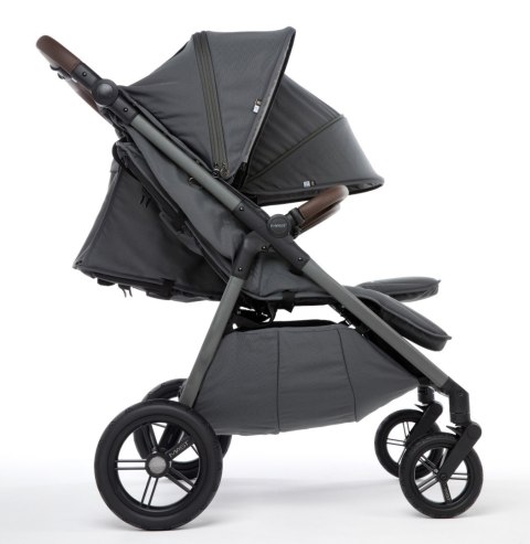 M.Twin x Wózek Bliźniaczy Mast Swiss Design - Volcanic Ash (Koła HP)