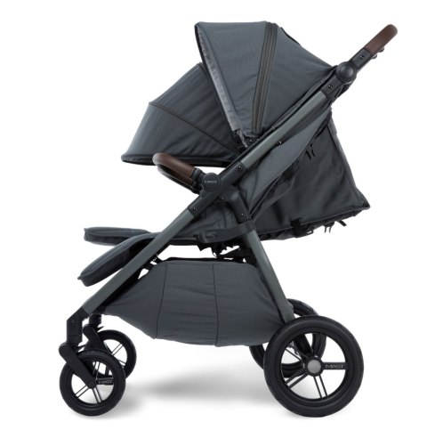 M.Twin x Wózek Bliźniaczy Mast Swiss Design - Volcanic Ash (Koła HP)