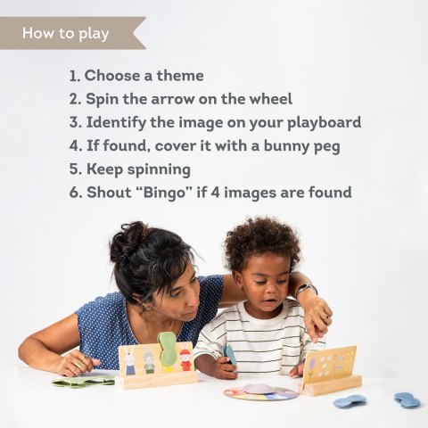 Moje Pierwsze Bingo Królik - Edukacyjna Gra dla Dzieci 24M+