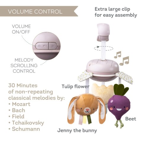 Muzyczna Karuzela "Garden" z Kolekcji Urban Garden - Taf Toys