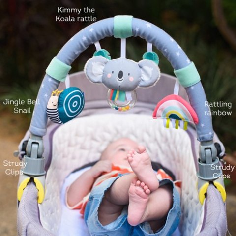 Pałąk do Wózka Koala z Grzechoczącymi Zabawkami - Zabawa i Rozwój w Podróży