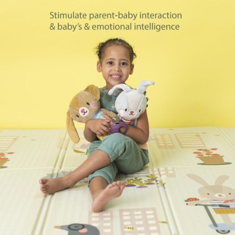 Piankowa Mata do Zabawy Taf Toys z Dwustronną Książeczką - Wygodne i Bezpieczne Miejsce do Zabawy dla Dziecka