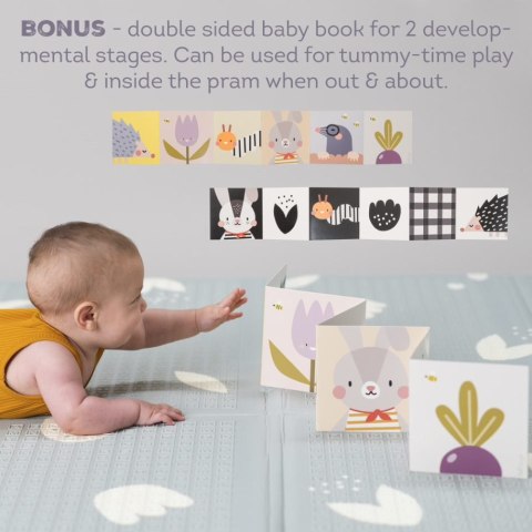 Piankowa Mata do Zabawy Taf Toys z Dwustronną Książeczką - Wygodne i Bezpieczne Miejsce do Zabawy dla Dziecka