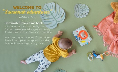 Taf Toys - Książeczka Sensoryczna Savannah 2w1