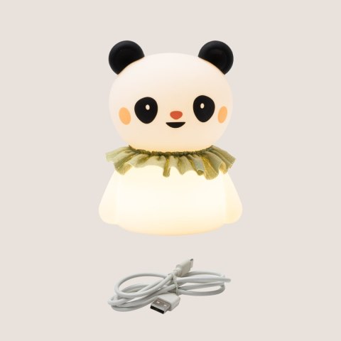 Taf Toys Lampka Nocna Little Panda - silikonowa, łagodna lampka dla niemowląt