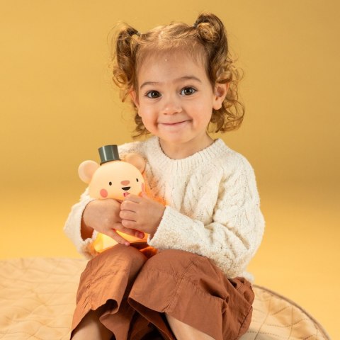 Taf Toys Lampka Nocna Mały Miś - silikonowa, łagodna lampka dla niemowląt
