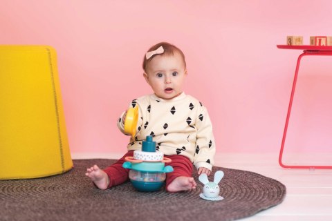 Taf Toys Piramida Króliczek Hunny - Kolorowa Układanka dla Niemowląt 9m+