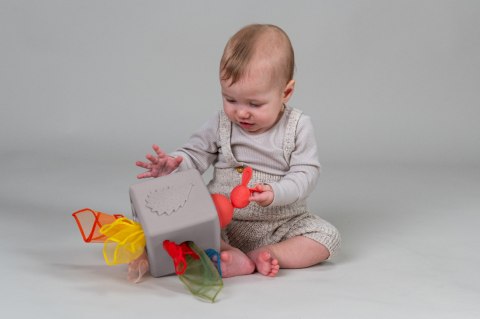 Taf Toys Pojemnik z Wyskakującymi Chusteczkami - Interaktywna Zabawka Sensoryczna