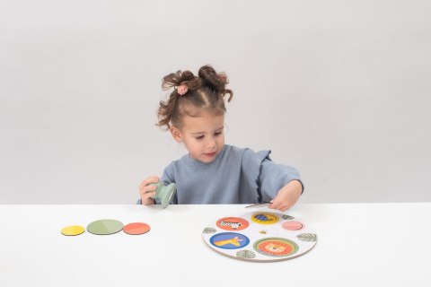 Taf Toys Puzzle Magnetyczne A Kuku - Gra Rozwojowa z Łapaczem Magnesów