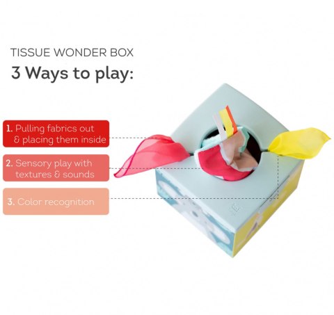 Taf Toys Sensoryczne Pudełko na Chusteczki - Zabawa i Rozwój