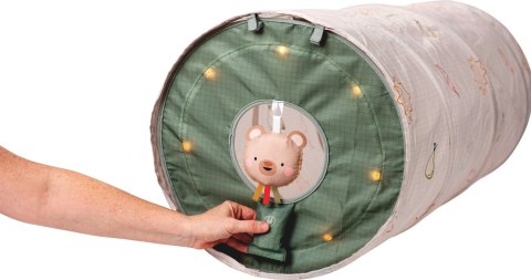 Taf Toys Świecący Tunel Glow & Go z Misiem - sensoryczna zabawka do raczkowania i leżenia na brzuszku od 6 mc