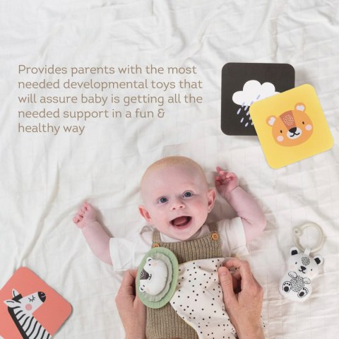 Taf Toys Zestaw dla Noworodków - 12 Zabawek Wspierających Rozwój Sensoryczny i Motoryczny