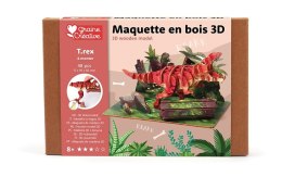 Makieta 3D z drewna, Tyranozaur