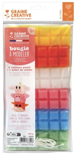 Masy do ulepienia Świec kol. Pastelowe
