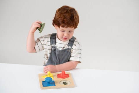 Układanka Kształtów z Silikonowymi Stemplami - Zabawka Edukacyjna dla Dzieci