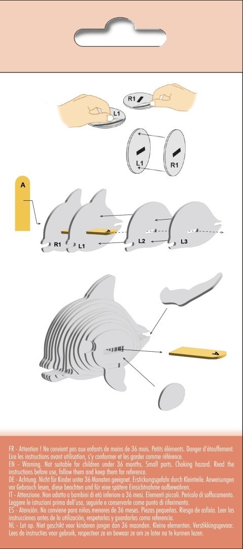 Układanka przestrzenna 3D Delfin