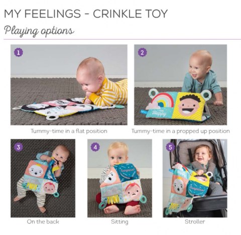 Zabawka Taf Toys Dwustronna Zabawka Emocje - Książeczka z Aktywnościami