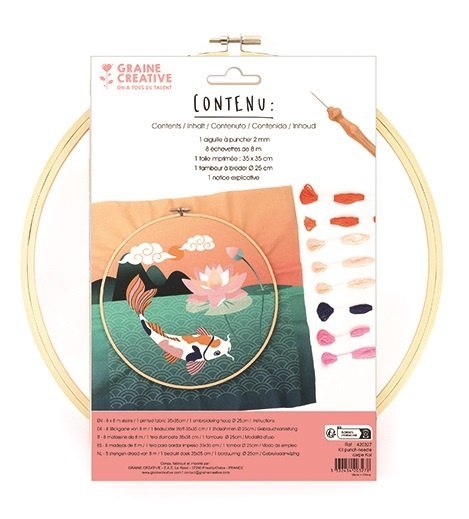 Zestaw Punch Needle Karp Koi D: 25 cm
