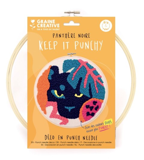 Zestaw Punch Needle Pantera D: 25 cm