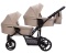 Bebetto42 PRO 22 kaszmir 2w1 wózek dla bliźniąt , bliźniaczy , podwójny - 2x gondola 2x siedzisko