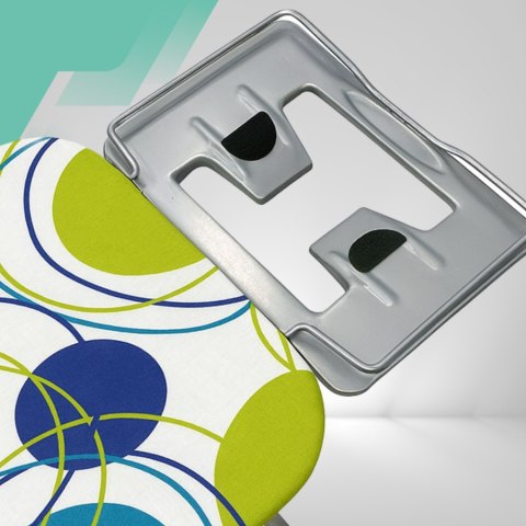 Deska do prasowania PREMIUM 130x34cm regulowana 70-87cm + półka na żelazko bawełniany pokrowiec