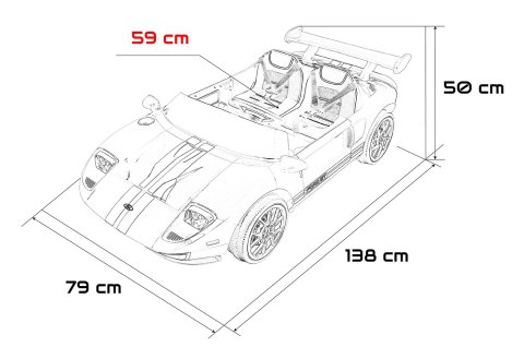 Pojazd Ford GT Niebieski