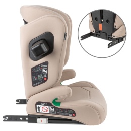 TENDO Beige Kidwell Fotelik samochodowy i-Size 100-150 cm ISOFIX 15-36 kg