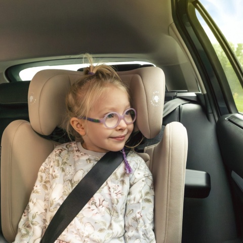 TENDO Beige Kidwell Fotelik samochodowy i-Size 100-150 cm ISOFIX 15-36 kg
