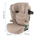 TENDO Beige Kidwell Fotelik samochodowy i-Size 100-150 cm ISOFIX 15-36 kg