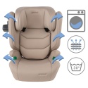 TENDO Beige Kidwell Fotelik samochodowy i-Size 100-150 cm ISOFIX 15-36 kg