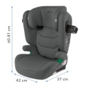 TENDO Gray Kidwell Fotelik samochodowy i-Size 100-150 cm ISOFIX 15-36 kg