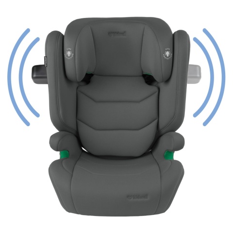 TENDO Gray Kidwell Fotelik samochodowy i-Size 100-150 cm ISOFIX 15-36 kg