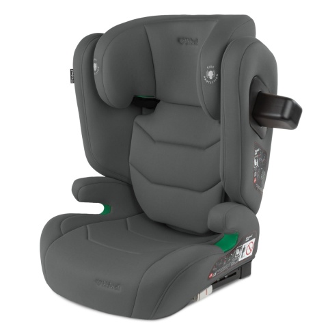 TENDO Gray Kidwell Fotelik samochodowy i-Size 100-150 cm ISOFIX 15-36 kg