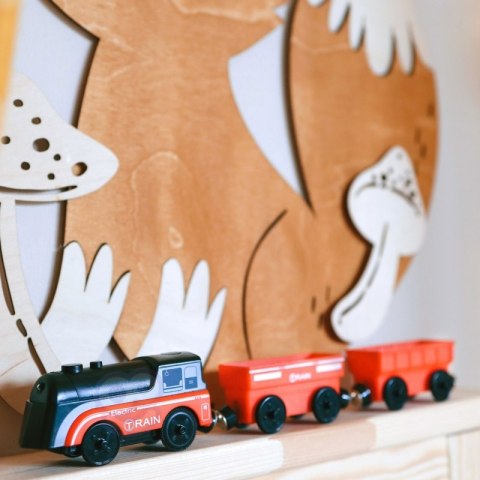 WOOPIE 57383 Zestaw Elektryczna Kolejka Zwierzęta 70el.