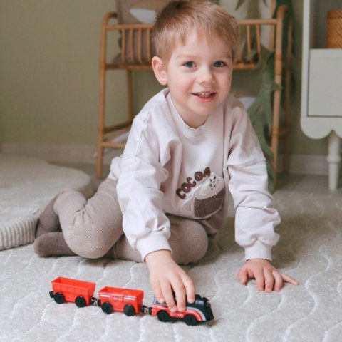 WOOPIE 57383 Zestaw Elektryczna Kolejka Zwierzęta 70el.