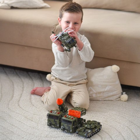 WOOPIE 57499 Zestaw Pojazdów Wojskowych wyrzutnia