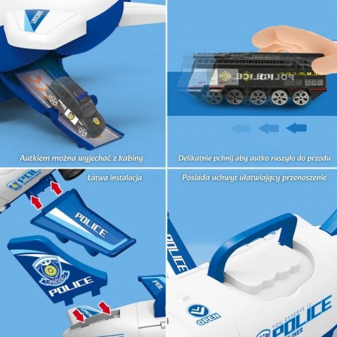 WOOPIE 58144 Samolot Transporter policyjny