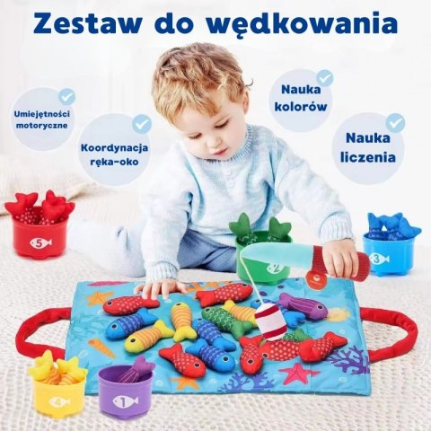 WOOPIE BABY Zestaw Małego Wędkarza Nauka Liczenia 22 El.