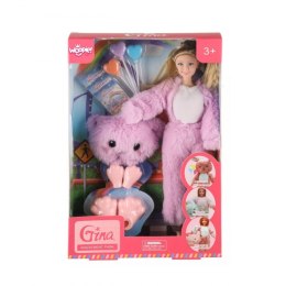 WOOPIE ROYAL 57529 Lalka w ubranku Misia fiolet