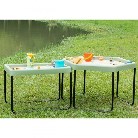 MASTERKIDZ Prostokątny Stolik Do Zabawy Piaskiem I Wodą Regulowana Wysokość