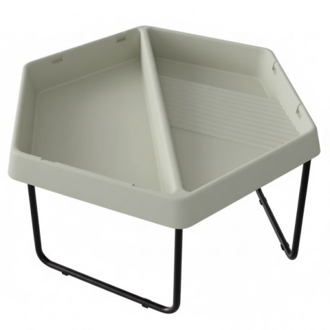 MASTERKIDZ Sześciokątny Stolik Do Zabawy Piaskiem i Wodą 2 Komory Regulowana Wysokość