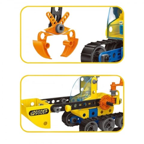 WOOPIE Klocki Konstrukcyjne Zbuduj Pojazdy Budowlane 6 Modeli STEAM